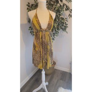 Sky animal print with leopard jewel.